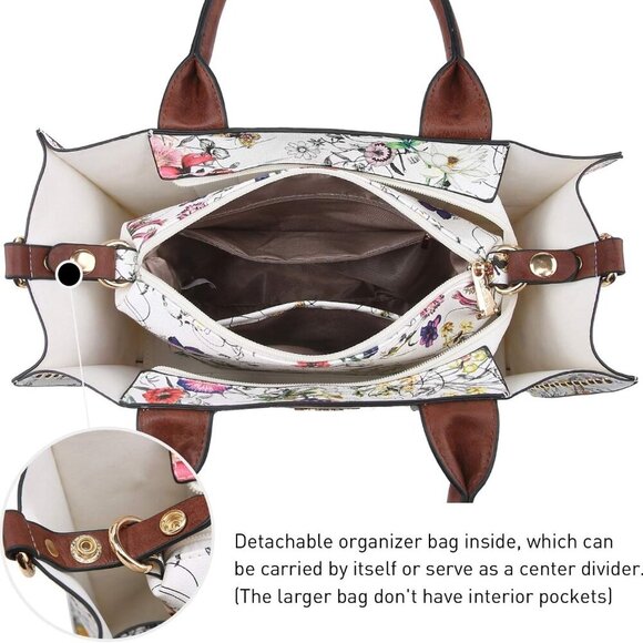 Purses Handbags for Women Tote Wallet Set Top Handle Satchel Shoulder Hobo Bag 3 - Picture 5 of 6